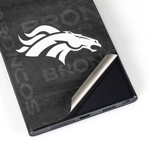 NFL Denver Broncos Black & White Galaxy S25 Ultra Skin